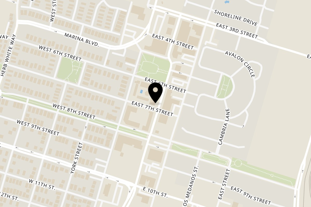Map showing the location of Lighthouse Cafe on 690 Railroad Ave in Pittsburg